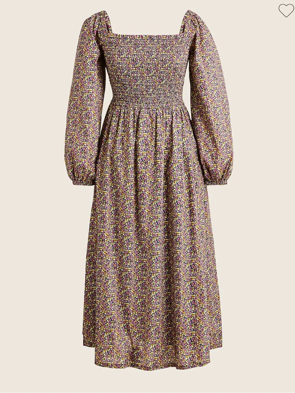 J. Crew Organic cotton daydream dress Liberty Busy Izzy fabric Smock Floral